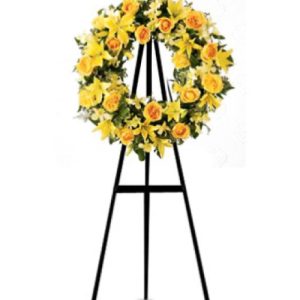 CORONA DE LILIUMS AMARILLO
