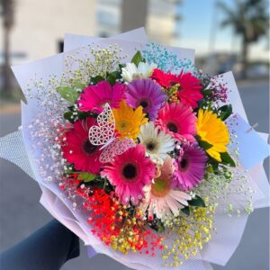 RAMO GERBERA ARCOIRIS