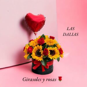 BOX GIRASOLES Y ROSAS