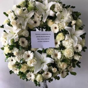 Corona Premium de Lirios y Gerberas
